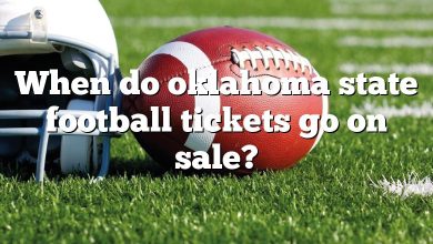 When do oklahoma state football tickets go on sale?