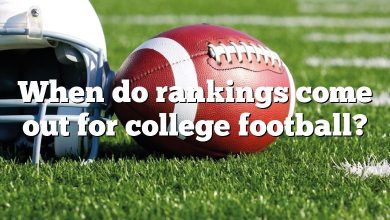 When do rankings come out for college football?