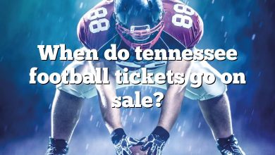 When do tennessee football tickets go on sale?