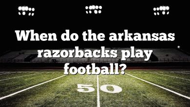 When do the arkansas razorbacks play football?