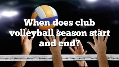When does club volleyball season start and end?