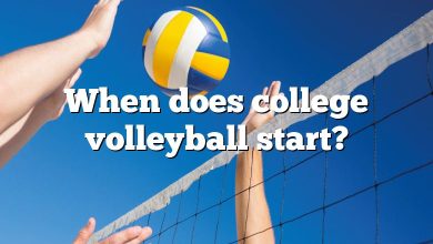 When does college volleyball start?