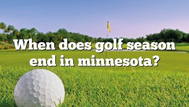 When does golf season end in minnesota?