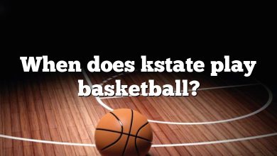 When does kstate play basketball?