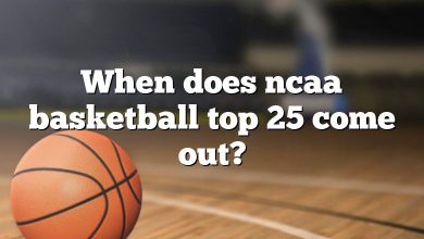 When does ncaa basketball top 25 come out?