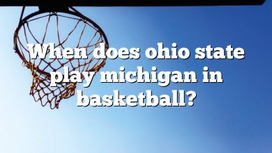 When does ohio state play michigan in basketball?