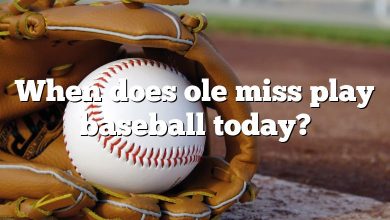 When does ole miss play baseball today?