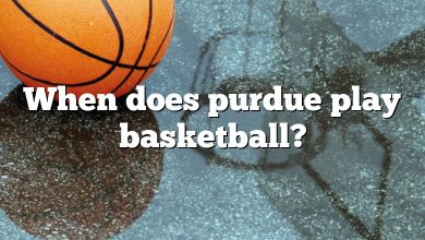 When does purdue play basketball?