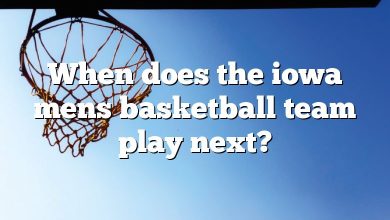 When does the iowa mens basketball team play next?