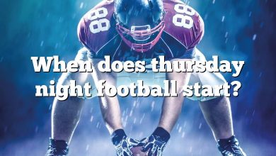 When does thursday night football start?