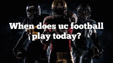 When does uc football play today?