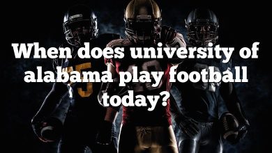 When does university of alabama play football today?