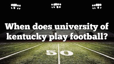 When does university of kentucky play football?