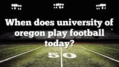 When does university of oregon play football today?