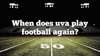 When does uva play football again?