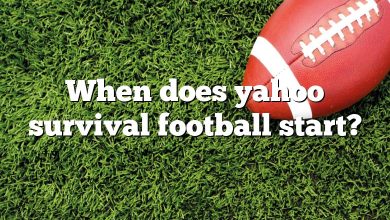 When does yahoo survival football start?