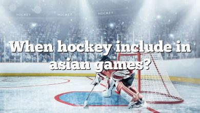 When hockey include in asian games?