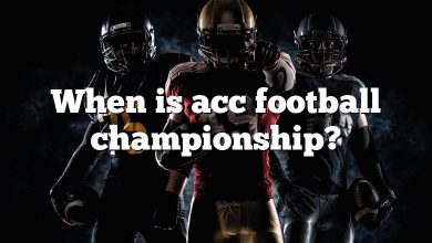 When is acc football championship?