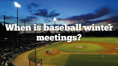 When is baseball winter meetings?