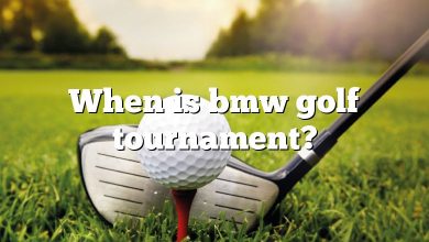 When is bmw golf tournament?