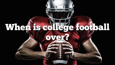 When is college football over?