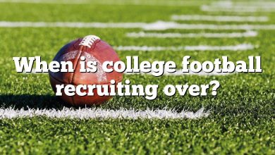 When is college football recruiting over?