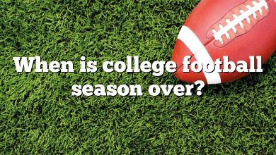 When is college football season over?