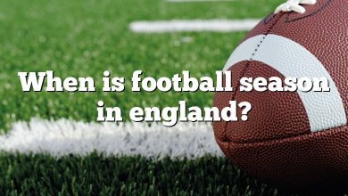 When is football season in england?