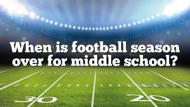 When is football season over for middle school?