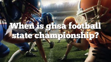 When is ghsa football state championship?