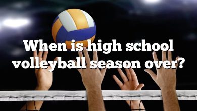 When is high school volleyball season over?