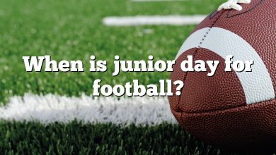 When is junior day for football?