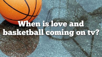 When is love and basketball coming on tv?