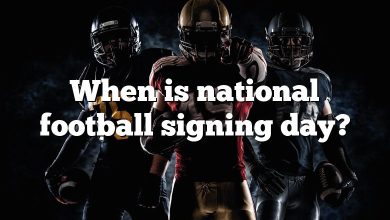 When is national football signing day?