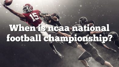 When is ncaa national football championship?