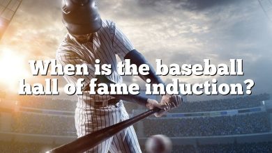 When is the baseball hall of fame induction?