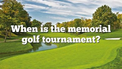 When is the memorial golf tournament?