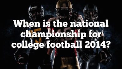 When is the national championship for college football 2014?