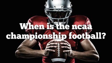 When is the ncaa championship football?