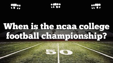 When is the ncaa college football championship?