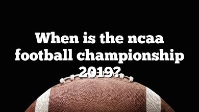 When is the ncaa football championship 2019?