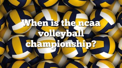 When is the ncaa volleyball championship?