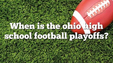 When is the ohio high school football playoffs?