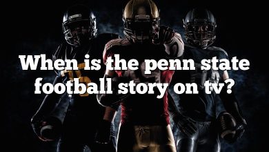 When is the penn state football story on tv?