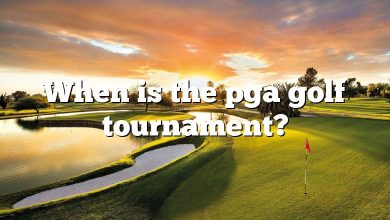 When is the pga golf tournament?