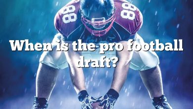 When is the pro football draft?