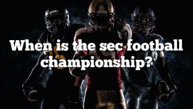 When is the sec football championship?