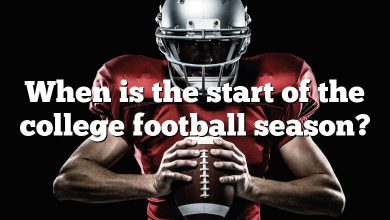 When is the start of the college football season?