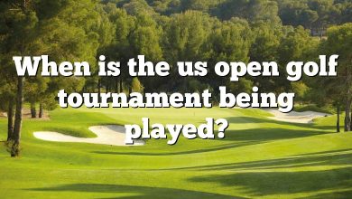 When is the us open golf tournament being played?