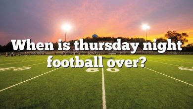 When is thursday night football over?